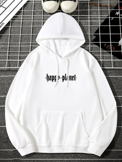Men's Dove of Peace Hoodie | Geometric Line Art Pullover, Symbolic Streetwear Trend Hooded Sweatshirt Top with Pocket