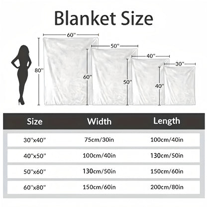 Custom Photo Flannel Blanket | HD Print, Ultra-Soft Throw Blankets All-Season