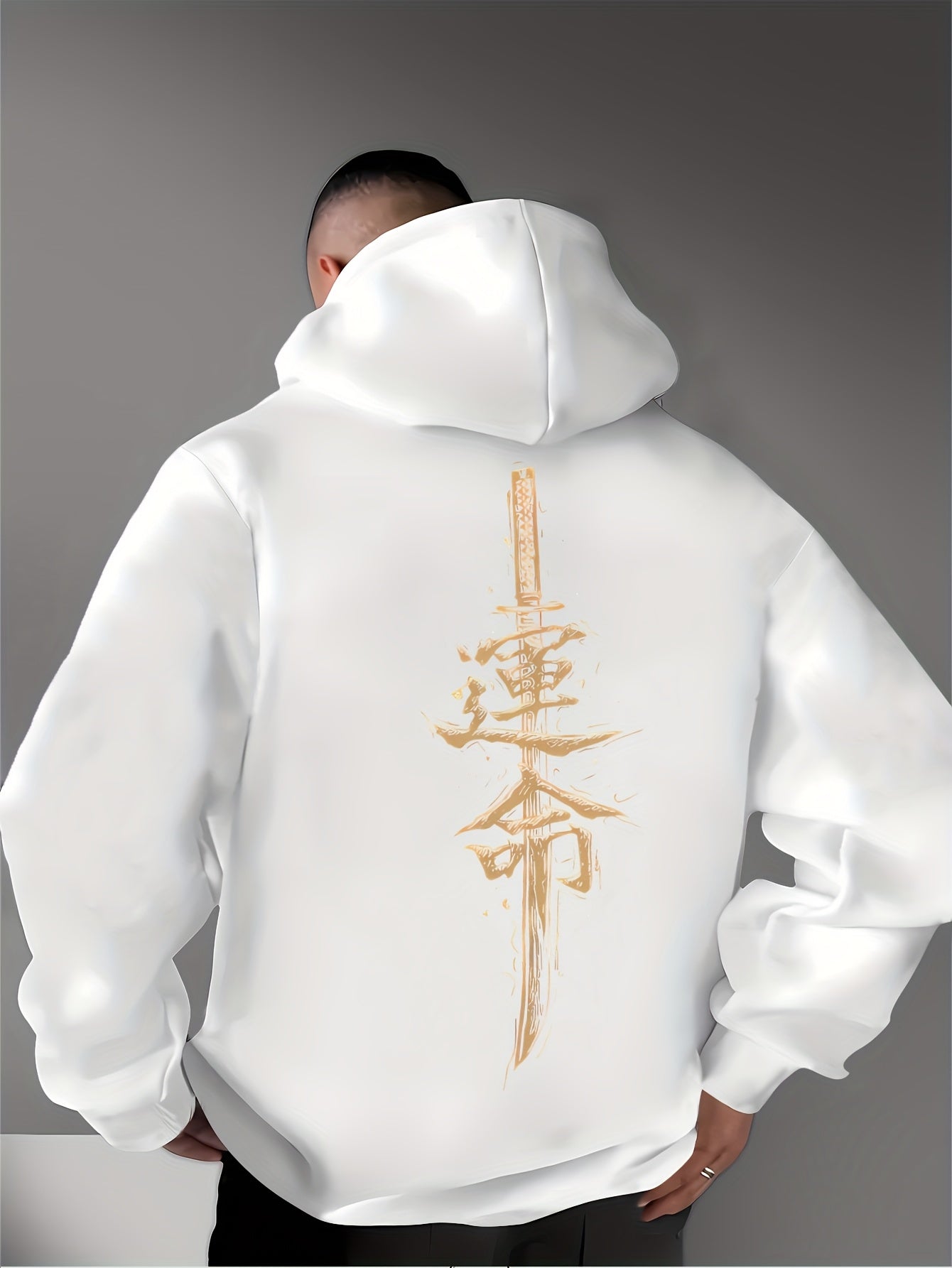 Men's Street Style Hoodie - Graphic Print Long Sleeve Pullover | Casual Hooded Sweatshirt