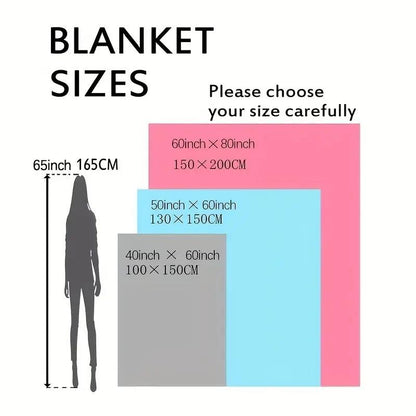 Green Plush Gingerbread Throw - Super Soft & Warm Christmas Blanket, All-Season Holiday Decor for Couch & Bed