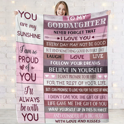 Personalized Flannel Blanket for Granddaughter - Custom Name Letter Print Throw | A Unique & Heartfelt Birthday, Christmas, or Welcome Gift