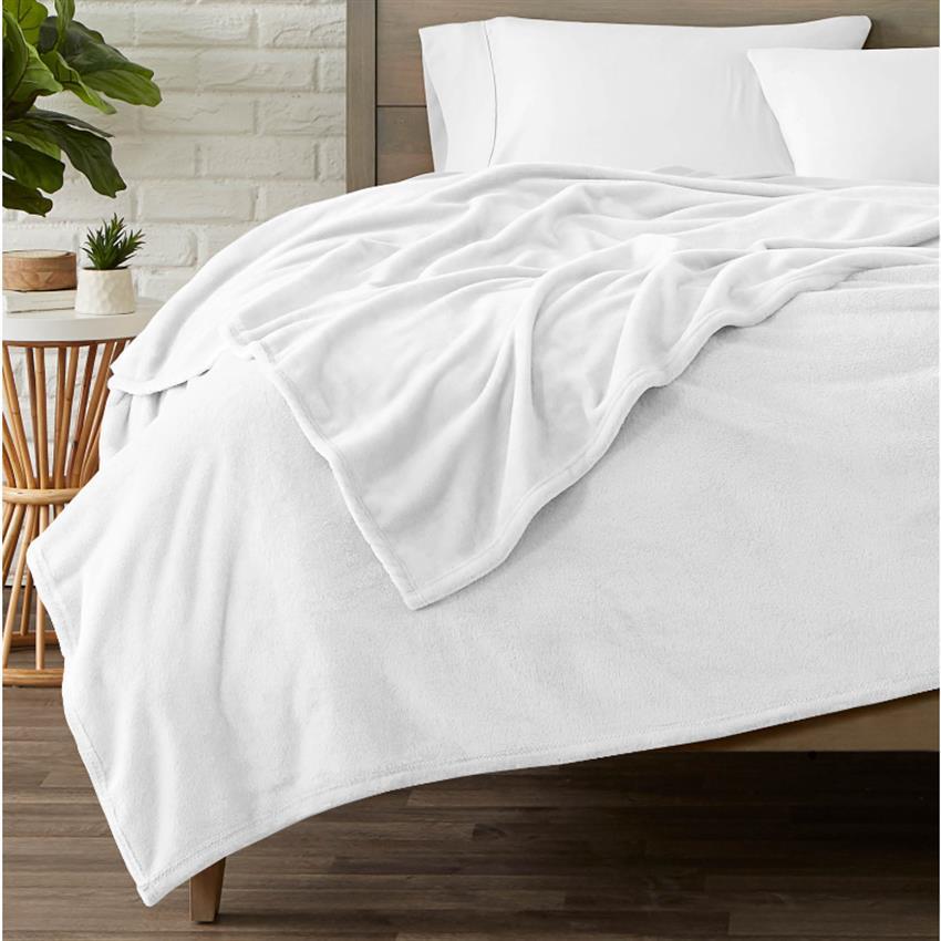 Pumpkin Spice Flannel Blanket - Warm Neutral Throw in Beige, Brown & Orange, Machine Washable Sofa Bed Cover & Holiday Gift