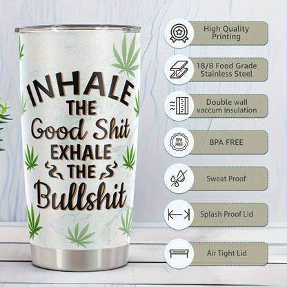Funny Sloth Tumbler 20oz - "Take It Slow" Stainless Steel Water Bottle with Lid | Humorous & Insulated Gift for Christmas, Fall, Thanksgiving & Everyone