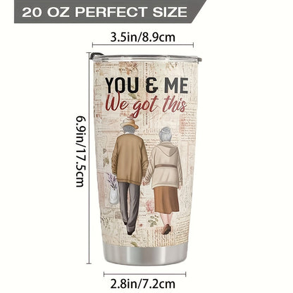 "To My Husband" Tumbler 20oz - Valentine's & Anniversary Gift from Wife | Stainless Steel Insulated Cup with Heartfelt Design
