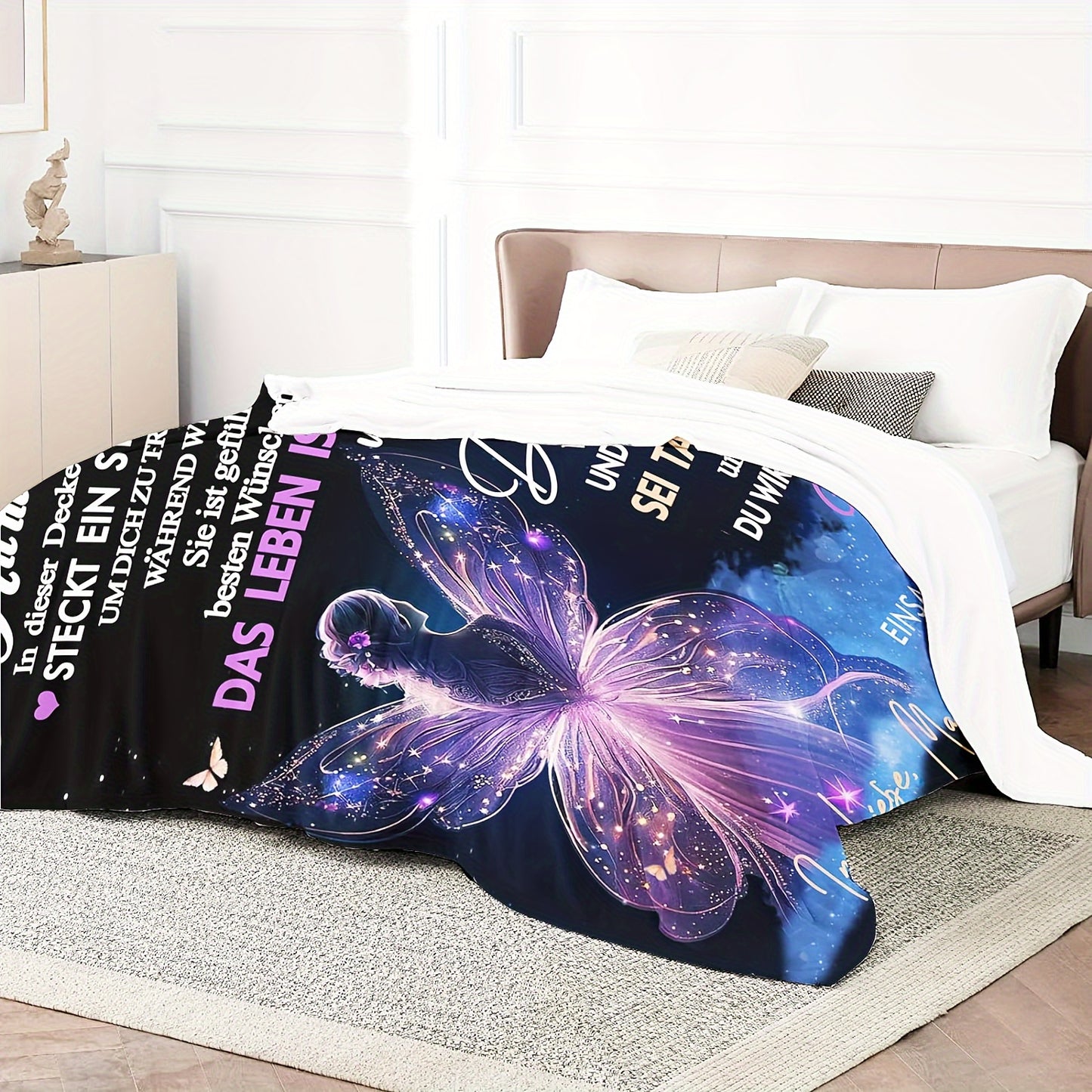 Gift for Daughter Flannel Blanket - Cozy Throw for Movie Nights & Sofa Snuggles | A Soft, Loving Present for Birthdays, Holidays, and Dorm Life
