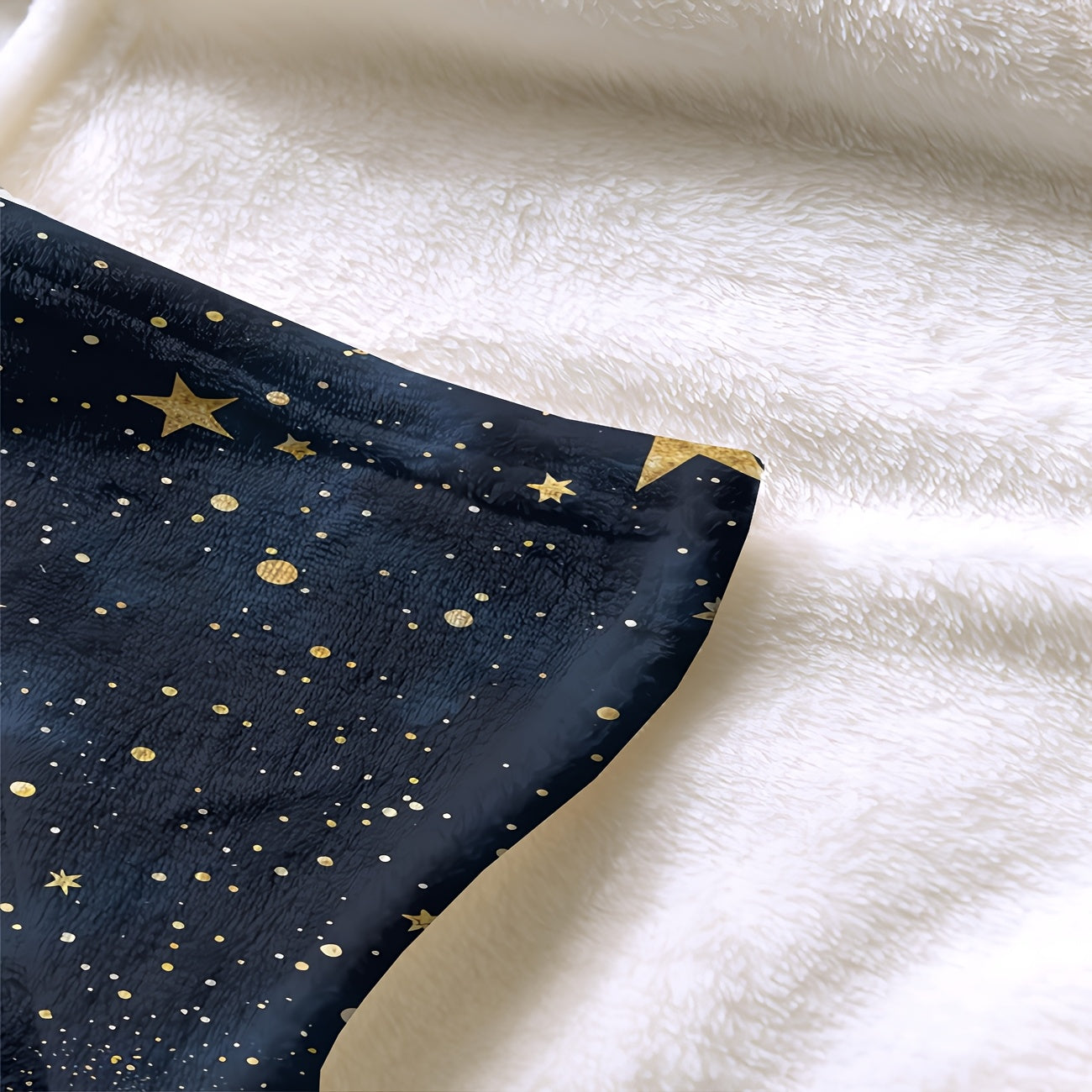 Starry Sky Flannel Throw - Lightweight & Portable Blanket for Home, Travel, and Stargazing | Cozy Celestial Pattern, Soft for Indoor & Outdoor Use