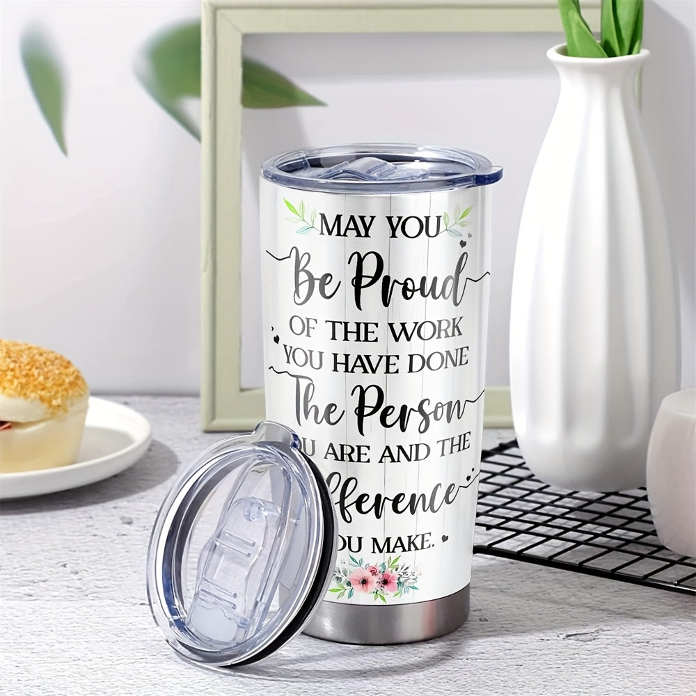 Personalized Retirement Tumbler - Custom Name & Funny Print on 20oz Insulated Stainless Steel Cup | Perfect Retirement Gift for Coworkers, Family & Friends
