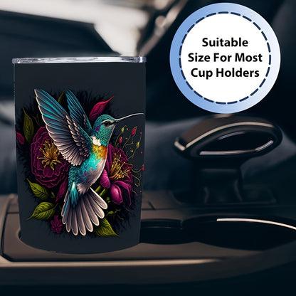 Hummingbird Gift Tumbler - 20oz Elegant Insulated Stainless Steel Travel Mug, Double Wall Vacuum Keeps Hot/Cold | Nature Inspired Design for Her, Bird Lovers