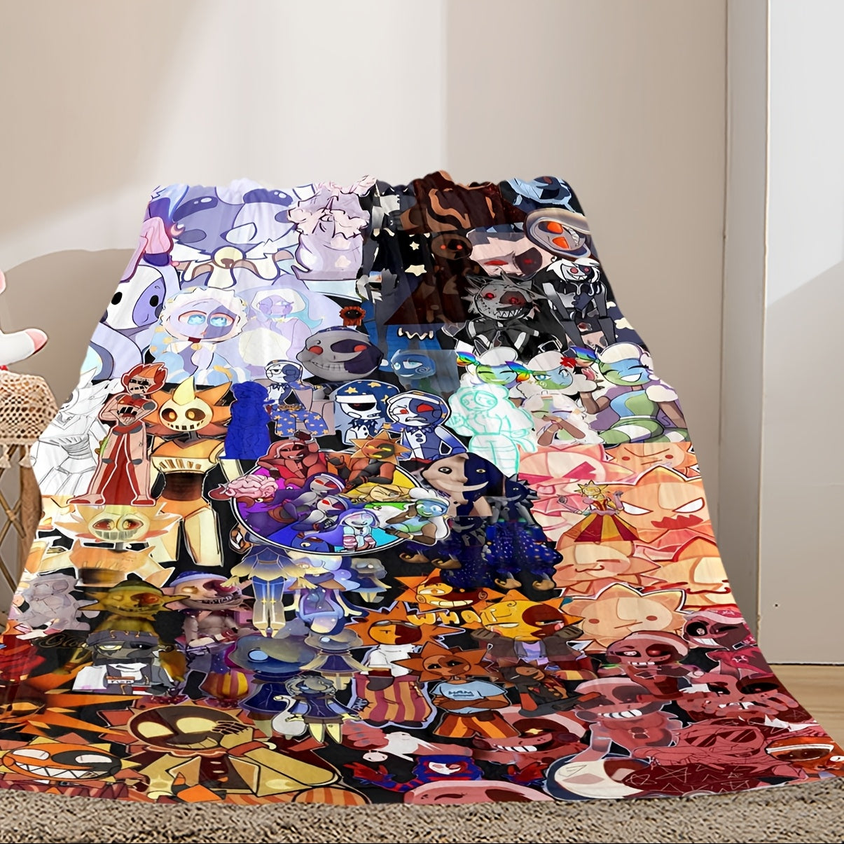 Anime Blanket - Character Print, All-Season Machine Washable Fleece, Ultimate Gift for Anime Fans, Otaku Culture Throw