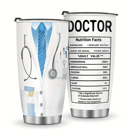 Doctor Gift Tumbler 20oz - Travel Coffee Mug for Men & Women | Appreciation, Graduation, Retirement Present for Doctor & Medical Student