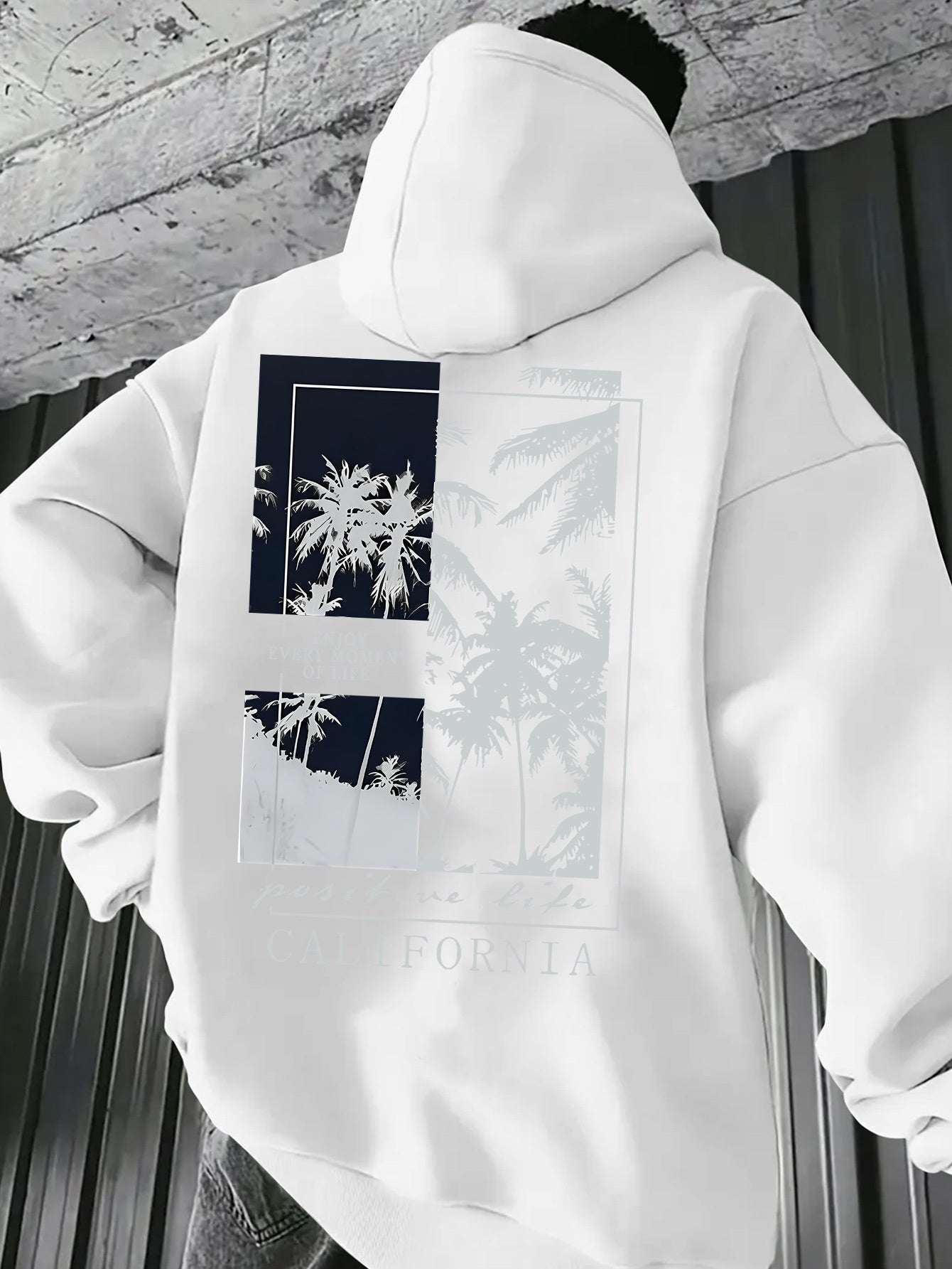 Men‘s Casual Printed Pullover - Long Sleeve Hoodie with Modern Graphics, Comfortable Regular Fit