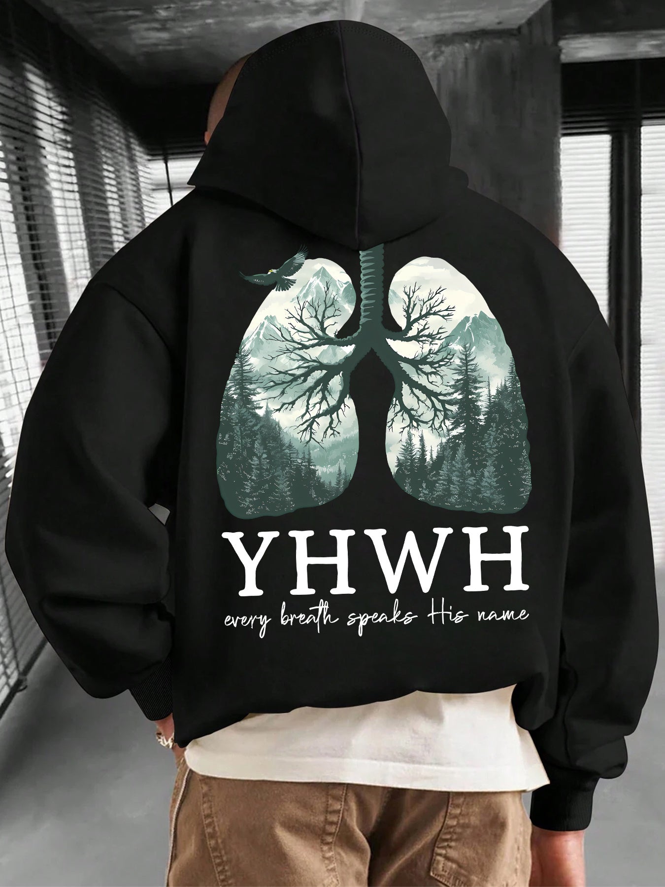 New Arrival: Men‘s Fall Winter Hoodie - Printed Pullover with Drawstring & Kangaroo Pocket, Casual Street Style Essential