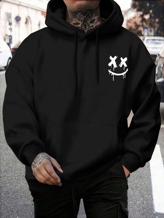 Men's Graphic Art Hoodie Streetwear Trend Statement Long Sleeve Hooded Sweatshirt Pullover
