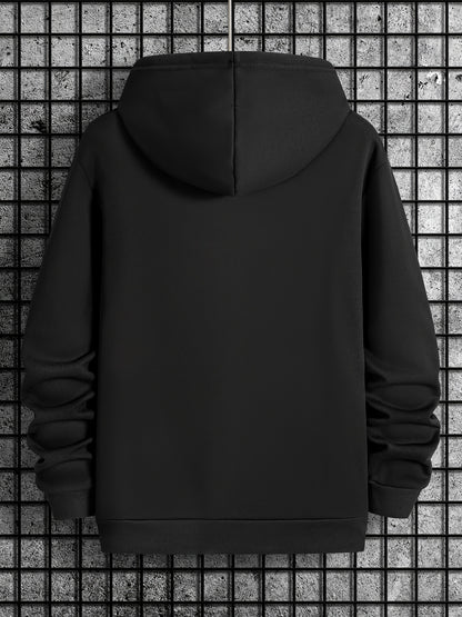 New Core Hoodie - Clean Solid Base with Subtle Print, Loose Fit for Ultimate 3-Season Layering | Essential Capsule Wardrobe Piece
