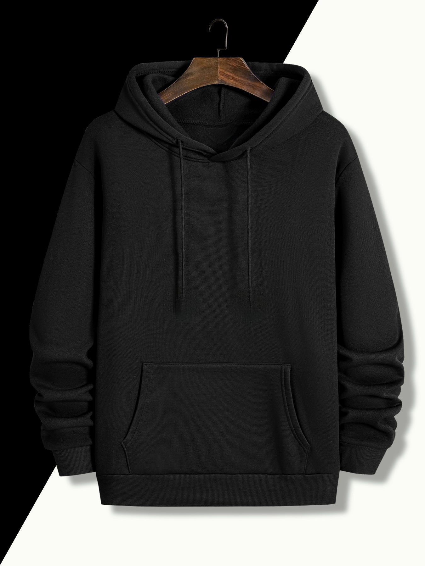 "I Am the Way, the Truth, the Life" Men's Hoodie - Christian Cross & Scripture Print Pullover | Casual Faith Wear with Pocket