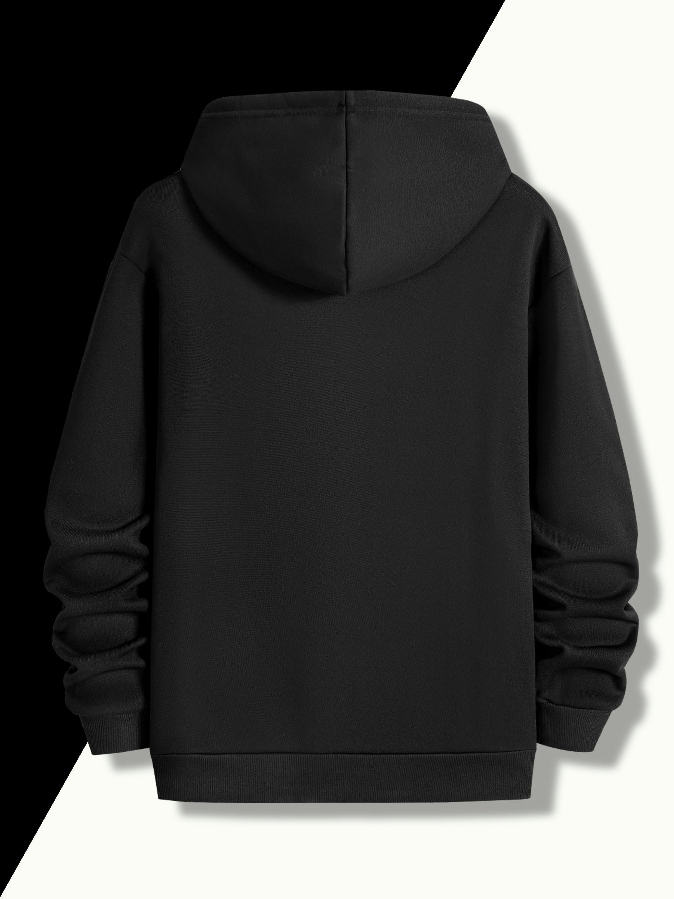 Men's Nordic Scandinavian Print Hoodie - Viking & Fjord Graphic Pullover with Kangaroo Pocket | Cozy Casual Heritage Wear