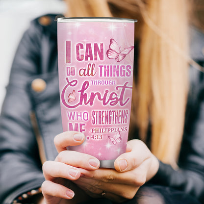 Floral Butterfly Inspirational Tumbler 20oz - "You Are Enough" Quote Stainless Steel Mug, Uplifting Gift for Women, Mom, Friend, Birthday & Christmas
