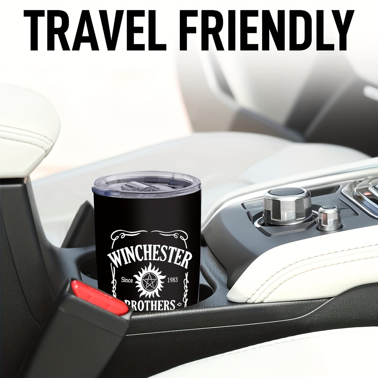 Men‘s Travel Mug with Handle 20oz - Double Wall Insulated Stainless Steel Tumbler | Outdoor & Car Cup, Perfect Gift for Dad, Brother, Husband