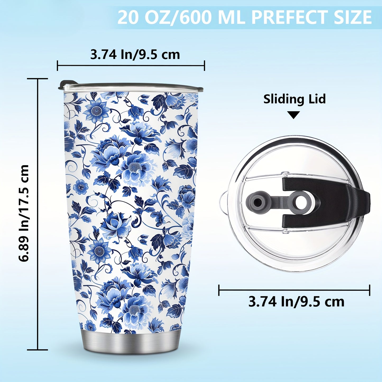 "To My Love" Tumbler 20oz - Double Wall Stainless Steel Insulated Mug | Valentine's, Birthday & Christmas Gift for Her, Mom & Grandma