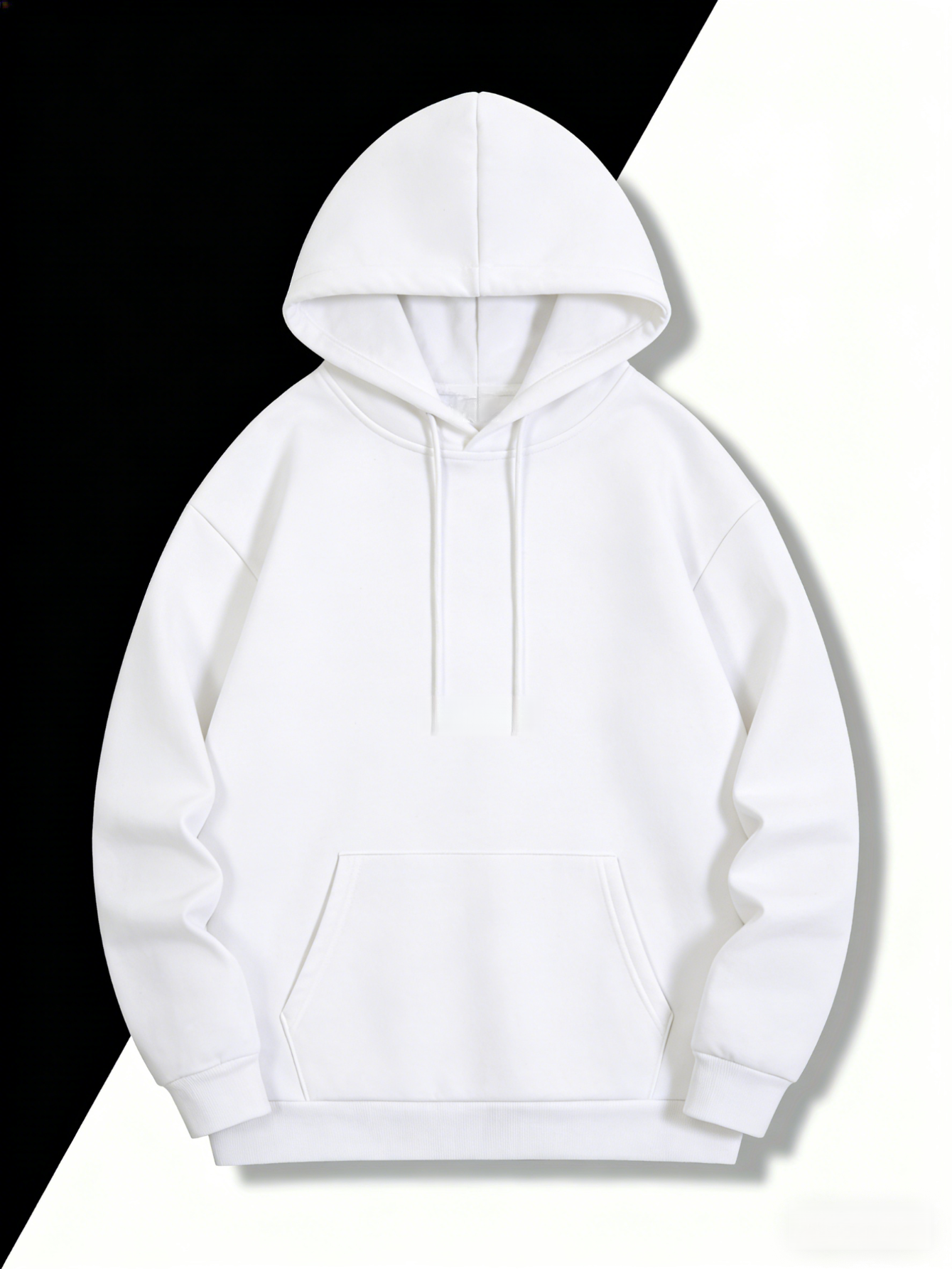 "Jesus Loves You" Hoodie for Men - Fall Winter Christian Streetwear | Oversized Pullover with Kangaroo Pocket