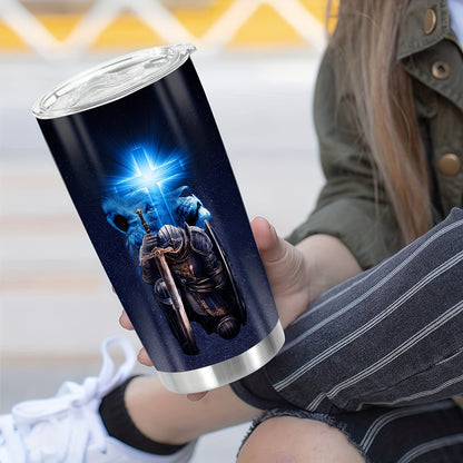 Knight & Cross Tumbler - 20oz Armor Strong Stainless Steel Insulated Cup, Adventure-Ready for Hot & Cold Drinks | Durable Outdoor & Travel Companion