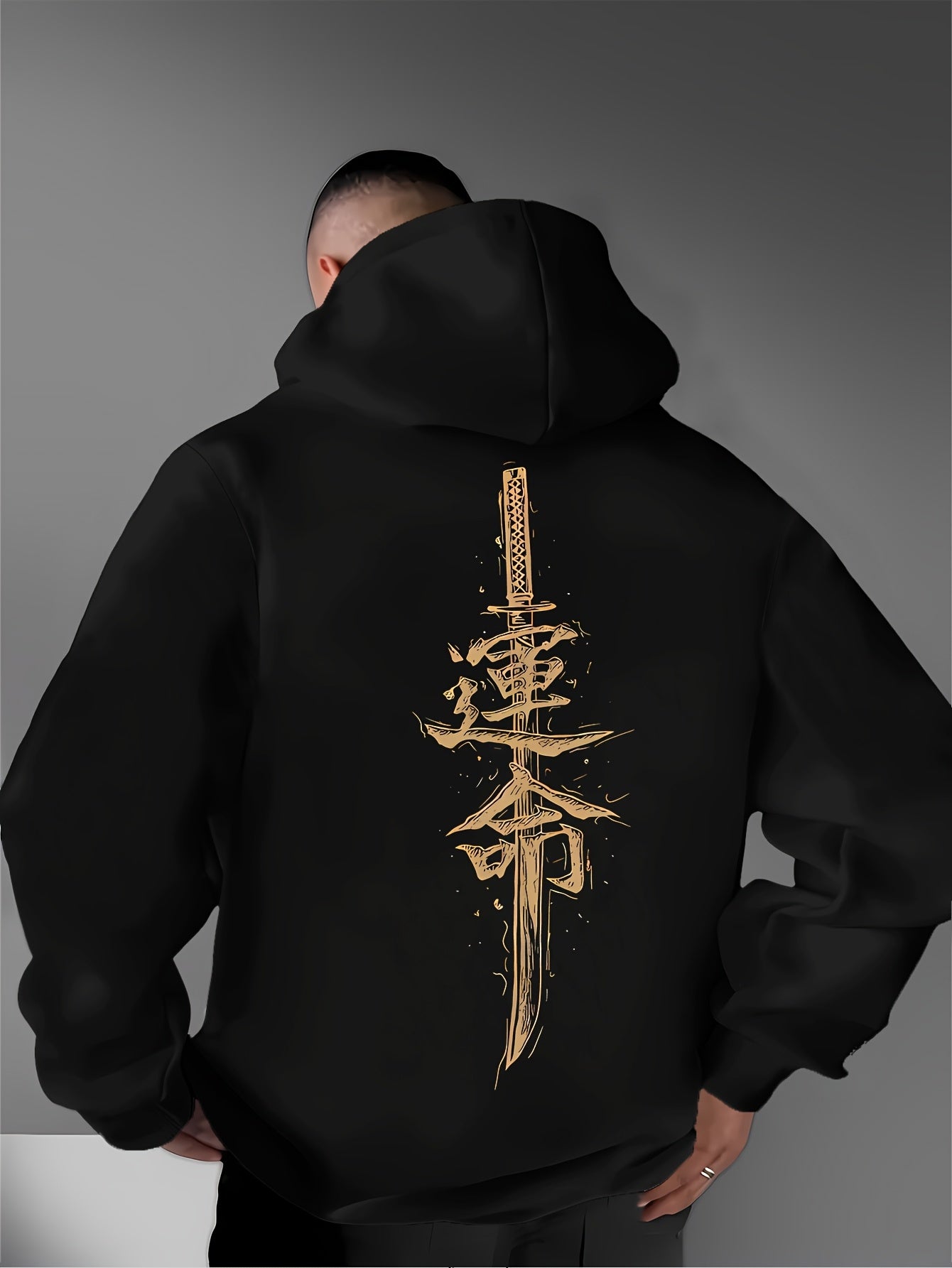 Men's Street Style Hoodie - Graphic Print Long Sleeve Pullover | Casual Hooded Sweatshirt