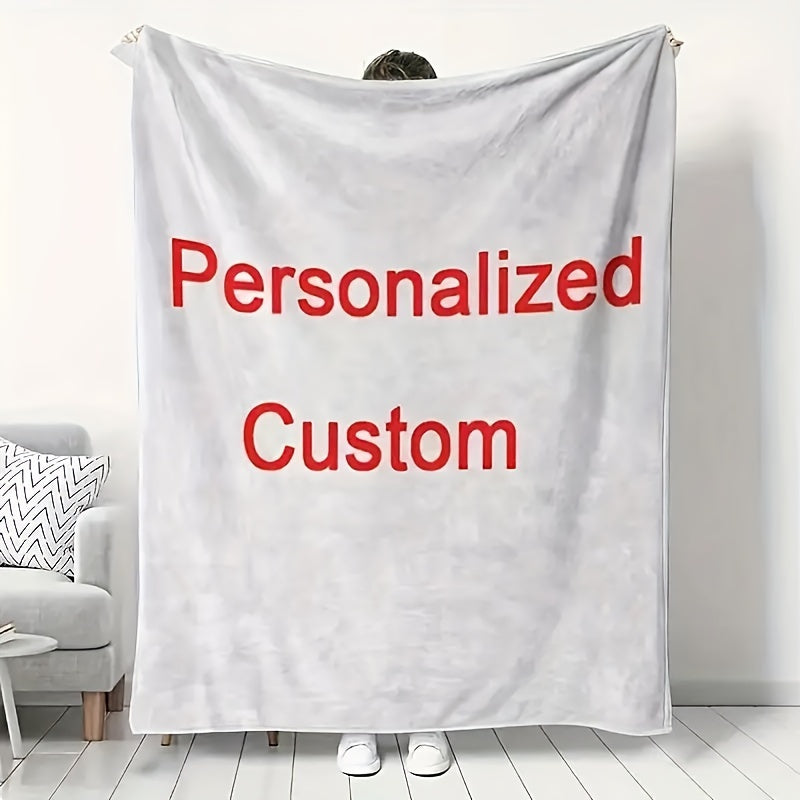 Custom Family Photo Blanket - Personalized Keepsake Throw with Your Pictures, Warm & Multi-Use, Perfect Holiday, Birthday & Anniversary Gift