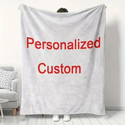 Custom Family Photo Blanket - Personalized Keepsake Throw with Your Pictures, Warm & Multi-Use, Perfect Holiday, Birthday & Anniversary Gift