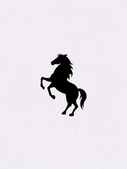 Fashion Horse Graphic Print T-Shirt for Men Streetwear Trend Short Sleeve Crew Neck Tee Shirts Tops