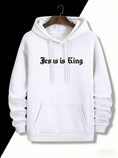 Faith & Strength Hoodie for Men - Inspirational Pullover with Faith-Based Design, Comfortable Casual Wear for Everyday