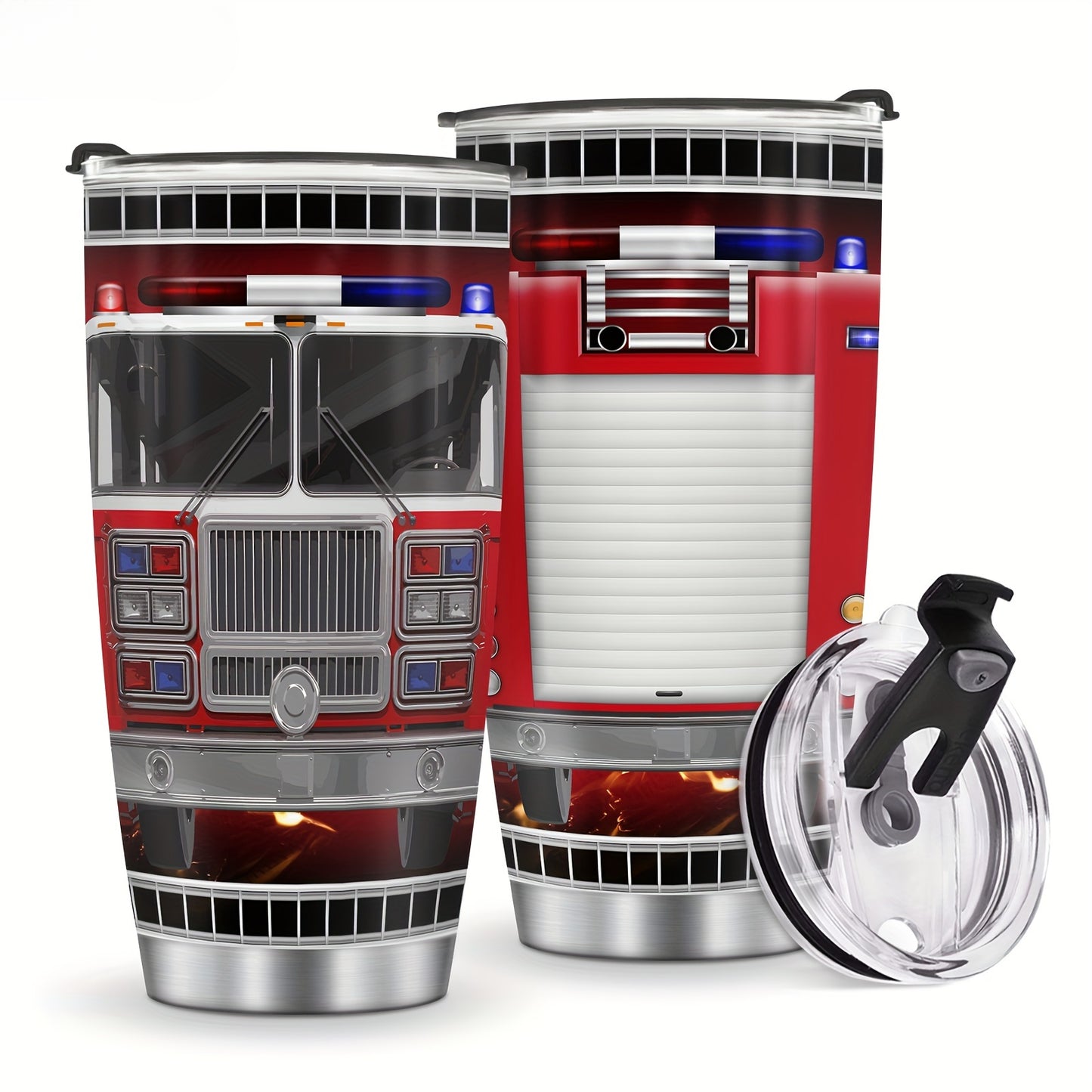 For Our Heroes Tumbler - 20oz Insulated Firefighter Travel Mug, A Badge of Honor & Daily Essential, Ultimate Gift for Firemen & Sons