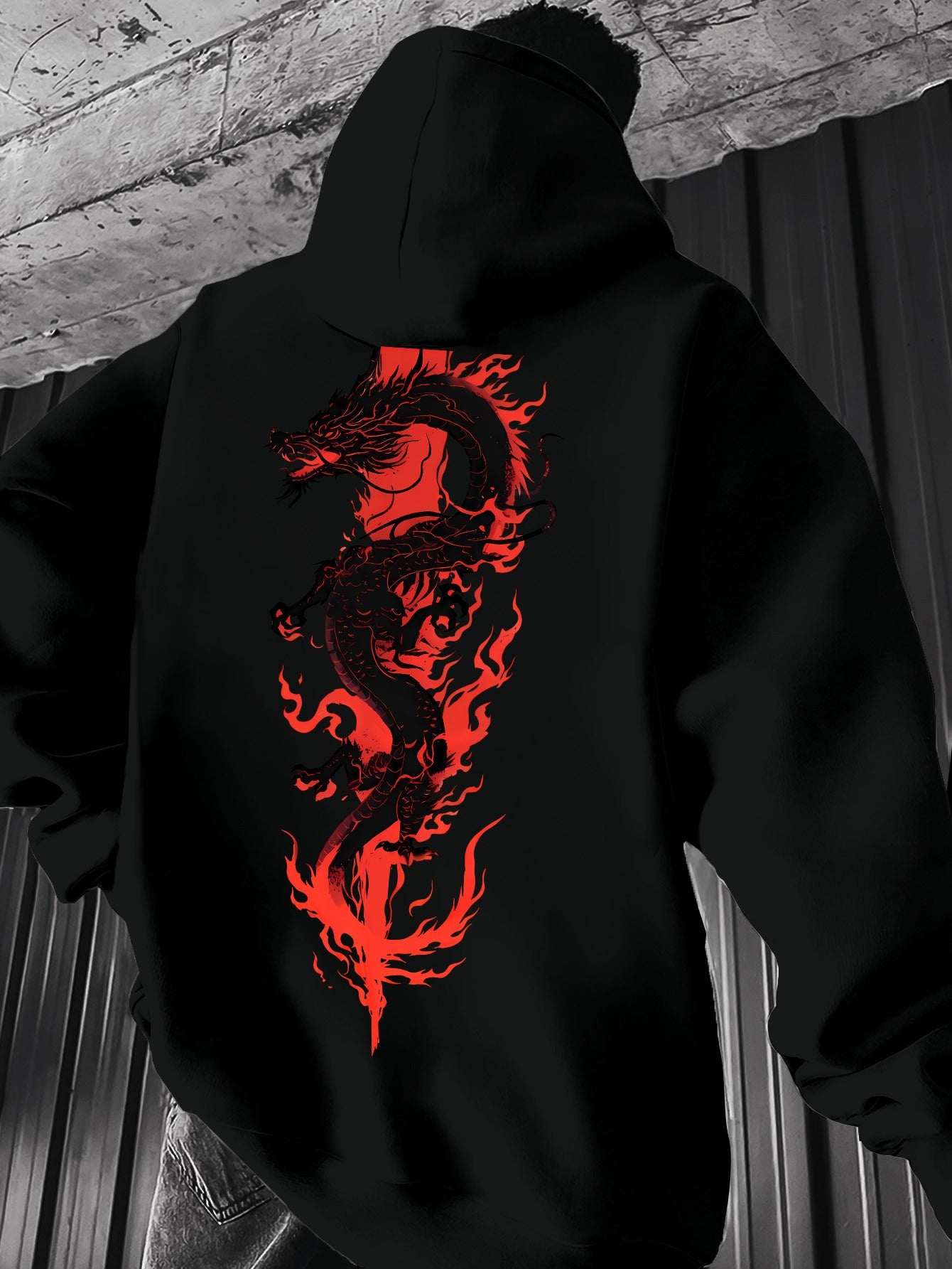 Modern Geometric Print Hoodie - Men's Casual Hooded Sweatshirt Pullover, Signature Regular Fit, Stylish Gift
