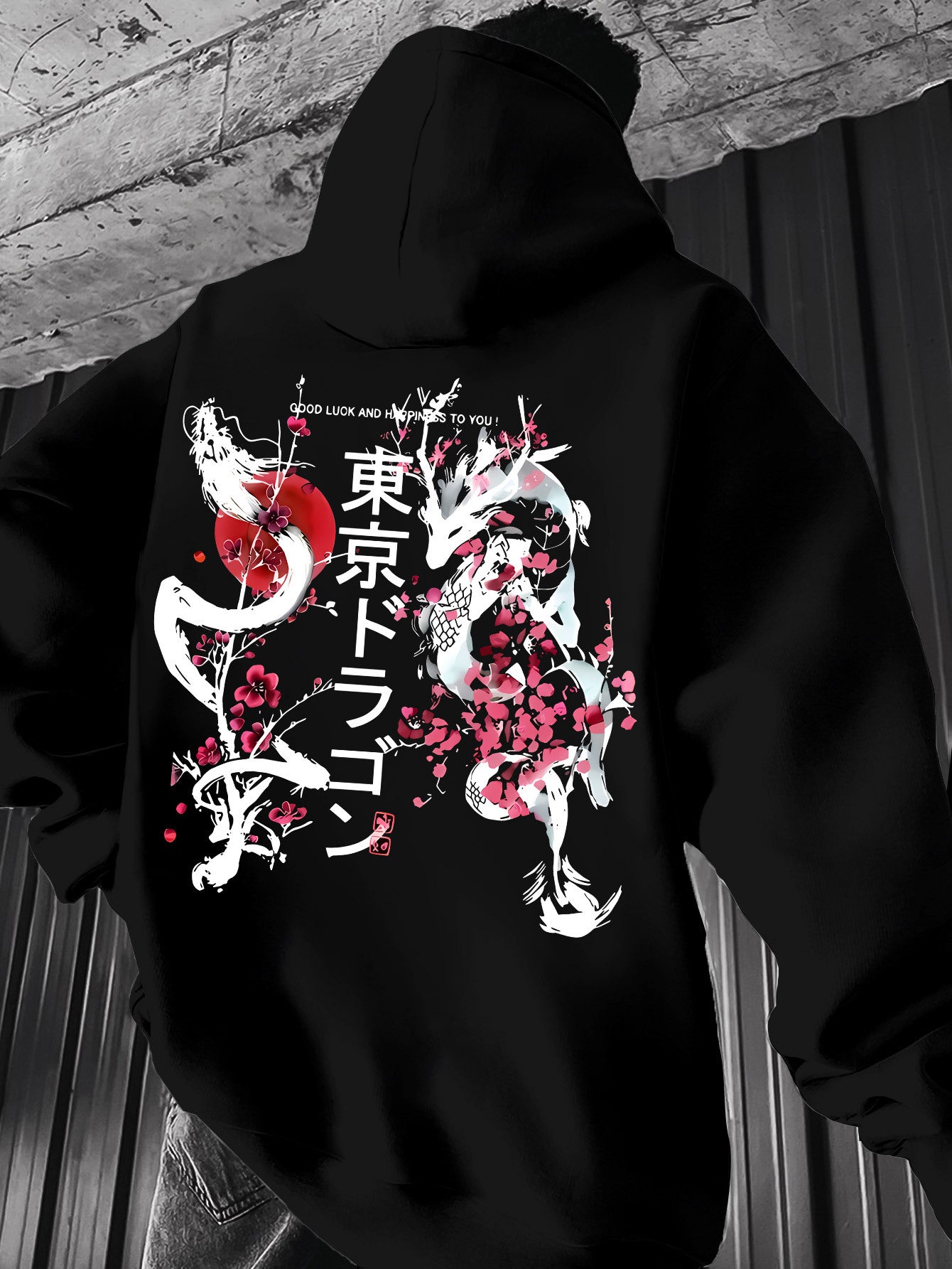 Loose Fit Streetwear Hoodie for Men - Oversized Long Sleeve Pullover, Essential Urban Layer for Casual & Trendy Looks